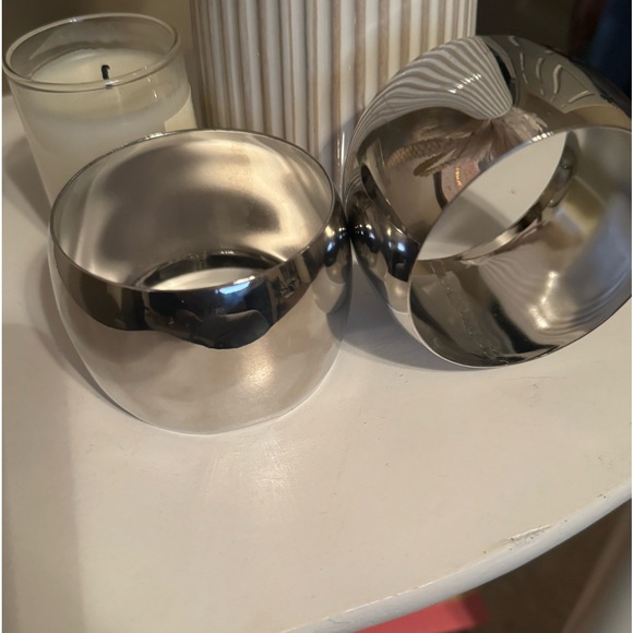 2 Silver Bangle Bracelets - Brand New - Picture 2 of 3